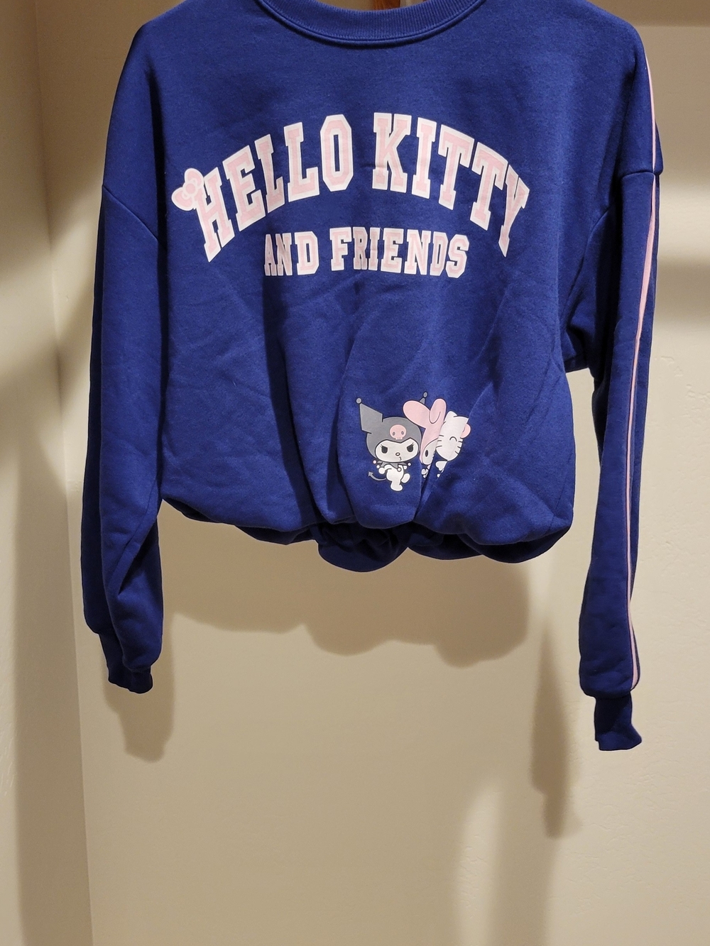 Sanrio Hello Kitty And Friends Navy Blue Sweatshirt with Pink Accent